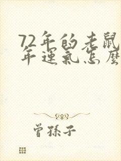 72年的老鼠今年运气怎么样