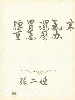 脾胃湿气寒气太重怎么办