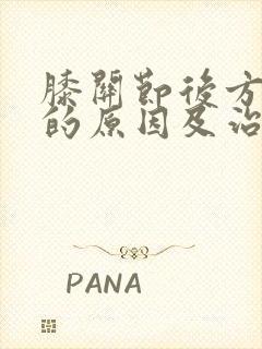 膝关节后方疼痛的原因及治疗方法