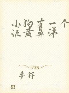 小狗有一个鼻孔流黄鼻涕