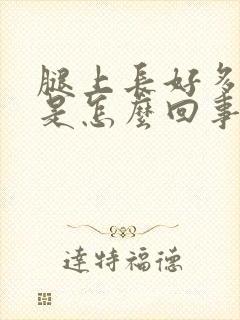 腿上长好多白点是怎么回事