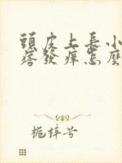 头皮上长小红疙瘩发痒怎么回事