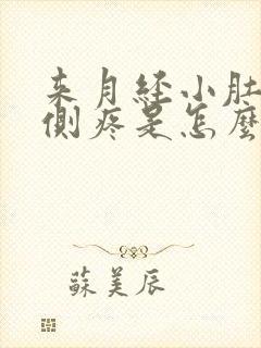 来月经小肚子两侧疼是怎么回事女性