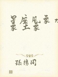 星座 风象 水象 土象