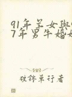 91年羊女与97年男牛婚姻?封面