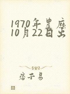 1970年农历10月22日出生的命运