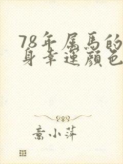 78年属马的终身幸运颜色