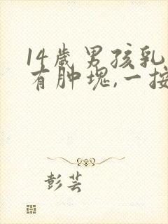 14岁男孩乳头有肿块,一按就疼怎么办封面