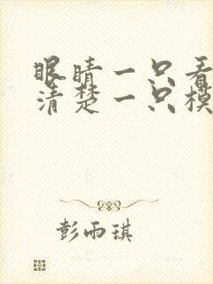 眼睛一只看东西清楚一只模糊是什么原因封面