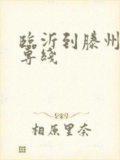 临沂到滕州物流专线