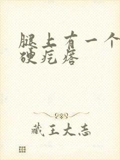 腿上有一个黑色硬疙瘩