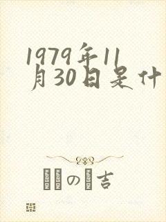 1979年11月30日是什么星座