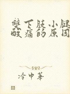 双下肢小腿肌肉酸痛的原因