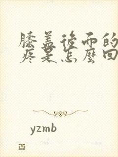 膝盖后面的腿弯疼是怎么回事