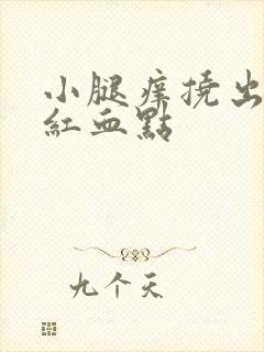 小腿痒挠出一堆红血点