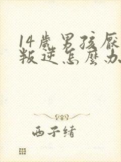 14岁男孩厌学叛逆怎么办封面