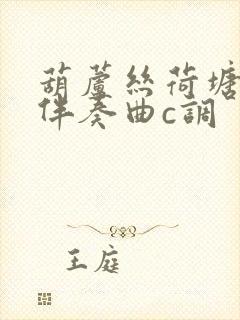 葫芦丝荷塘月色伴奏曲c调