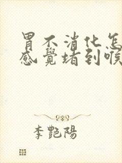 胃不消化怎么办感觉堵到喉咙里了封面