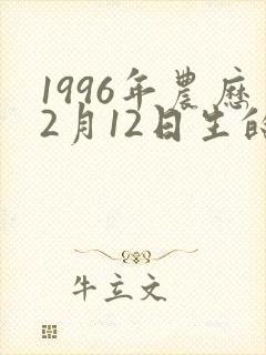 1996年农历2月12日生的命运
