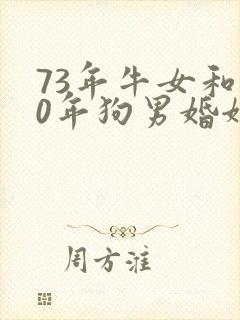 73年牛女和70年狗男婚姻