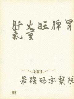 肝火旺脾胃虚湿气重