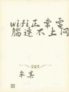 wifi正常电脑连不上网怎么办