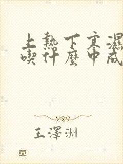 上热下寒湿气重吃什么中成药/