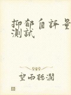 抑郁自评量表 测试