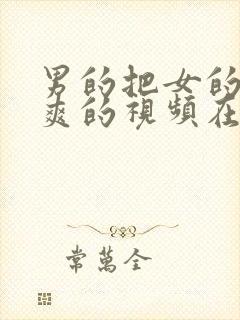 男的把女的操到爽的视频在线观看