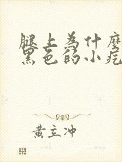 腿上为什么会有黑色的小疙瘩