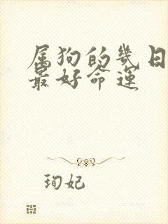 属狗的几日出生最好命运