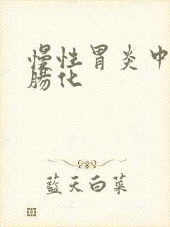 慢性胃炎中度伴肠化