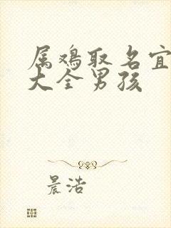 属鸡取名宜用字大全男孩