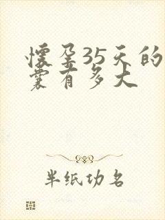 怀孕35天的孕囊有多大