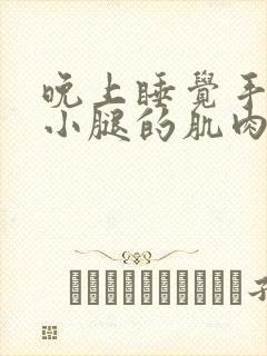 晚上睡觉手臂和小腿的肌肉酸痛