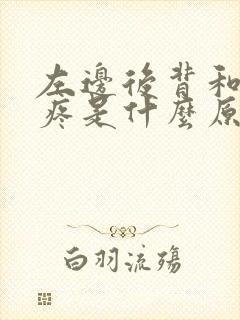 左边后背和肩膀疼是什么原因