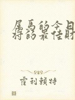 属马的今日打麻将的最佳财神方位