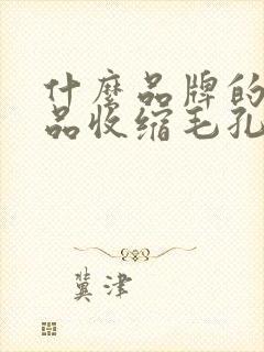 什么品牌的化妆品收缩毛孔效果好