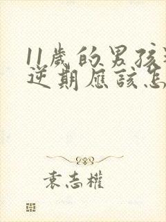 11岁的男孩叛逆期应该怎么教育