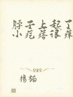 脖子上起了好多小疙瘩很痒痒