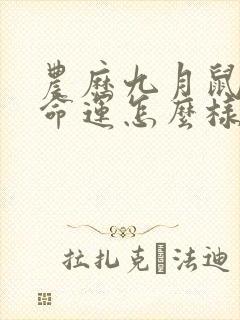 农历九月鼠男的命运怎么样