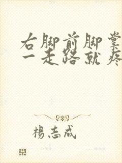 右脚前脚掌左侧一走路就疼封面