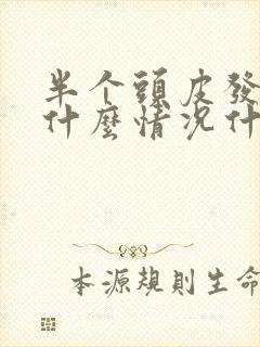 半个头皮发麻是什么情况什么原因封面