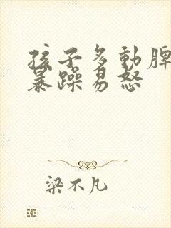 孩子多动脾气大暴躁易怒