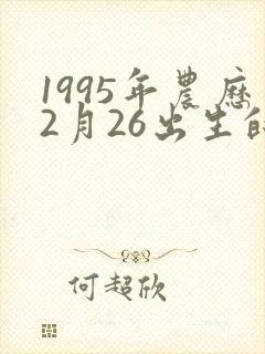 1995年农历2月26出生的命运