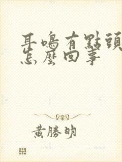 耳鸣有点头晕是怎么回事