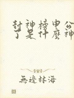 封神榜申公豹封了是什么神