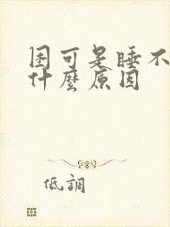 困可是睡不着是什么原因