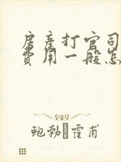 房产打官司律师费用一般怎么收费