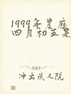 1999年农历四月初五是什么命